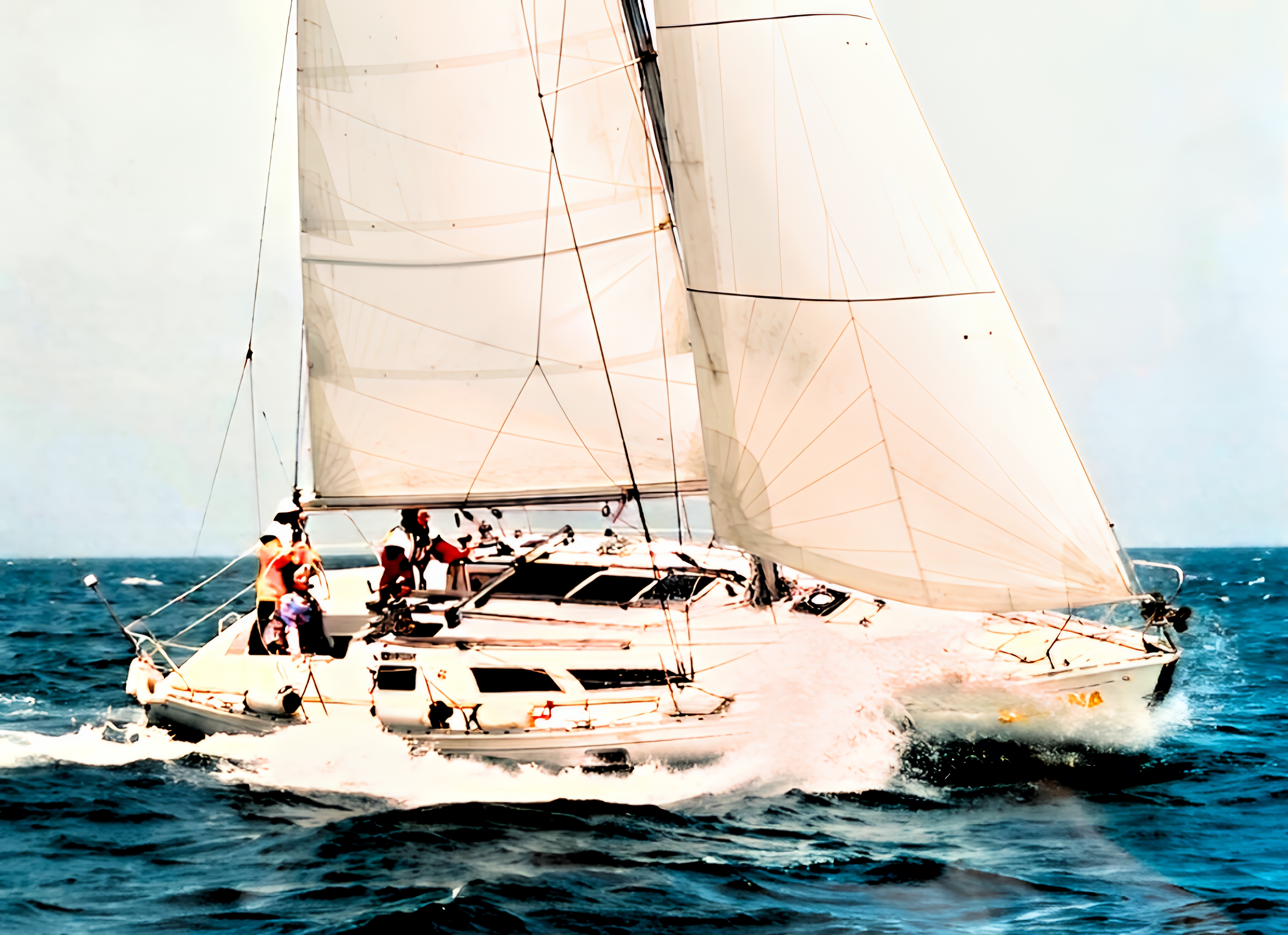 以前の船 スサーナの航海風景